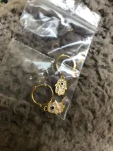 ROXI-Pendientes de aro con piedra azul para mujer y niña, aretes inusuales para boda, Pendientes de cartílago de plata 925, joyería