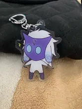 FANGQINGMAO-llavero personalizado de acrílico, charm, transparente, de plástico epoxi, transparente