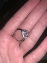 CC Anillos para las mujeres de la Boda nupcial Anelli joyería de moda anillo de compromiso de oro blanco Anillos de Color CC595