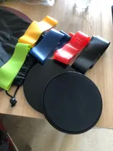 Discos deslizantes para hacer ejercicio con banda de resistencia, discos de entrenamiento Fitness, Yoga, hogar, equipo expansor de HipTrainer elástico, 2 uds.
