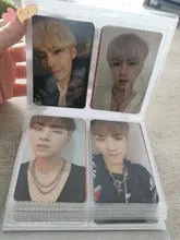 64 tarjetas de capacidad Mini titular carpetas álbumes con bling funda transparente para 6*6*9cm juegos tarjeta multifunción manga titular