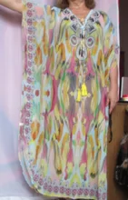 Caftán de secado rápido para Mujer, Túnica playera de gran tamaño para Playa, Túnica Q831 2021