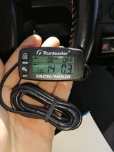 Inductive Tachometer Gauge Lawn-Mower Motorcycle RPM Enginebacklit Alert for ATV HM032B