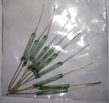 Interruptor de lengüeta de cristal para coche, interruptor de MKA-14103 de 10 Uds., N/O Reed, 10-15AT, 2x14mm A