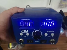 Estación de soldadura SMD de 800W, pistola de aire caliente eléctrica de calor rápido 2 en 1, soldador eléctrico de BGA refundido con pantalla Led