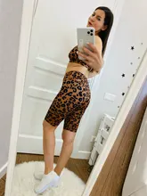 Conjunto de Sujetador deportivo sin costuras con estampado de leopardo para mujer, pantalones cortos de motorista, ropa de entrenamiento de 2 piezas, ropa de deporte para correr
