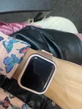 Funda protectora de Metal para Apple, parachoques de diamante ostentoso para Apple, funda para reloj Series 6 SE 5 4 3 2 1 38MM 42MM, fundas para Iwatch 5 4 40mm 44mm