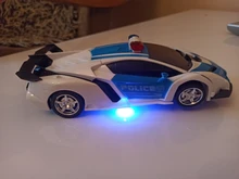 Robot de transformación en coche de radiocontrol para niños, Juguete de robot transformable en vehículo de control remoto, regalo para niños