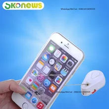 50 шт., высокое качество, белый, черный, в форме капли, выдвижной Противоугонный Потяните ящик, Recoiler для сотового телефона, планшета, розничная торговля, решение для безопасности