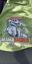 Mamasaurus T Rex dinosaurio T camisas de las mujeres 2021 novedad de verano suelto Casual camiseta de regalo de día de la madre de Corea O cuello Tops mujer