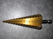 3pc Hss conjunto de broca de paso cono cortador agujero cónico métrico 4 - 12 / 20 / 32mm 1 / 4 titanium de metal recubierto de hex brocas de sierra