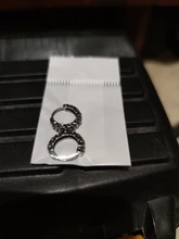 ZS-pendientes redondos Punk Rock para hombre y mujer, de acero inoxidable orejera, aretes de acero quirúrgico, Piercing para la oreja, 1 par