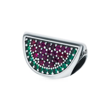 

Silver Pendant-charm with corundum and cubic zirconia sunlight sample 925