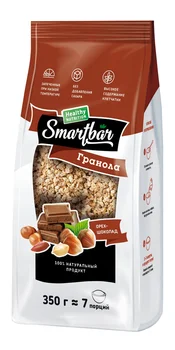 

Granola with nut and chocolate, smartbar 350g.