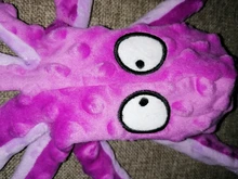 Juguete de peluche suave con 8 patas de pulpo para perros, juguete interactivo para jugar al aire libre, con sonido sonoro, juguete dental para masticar