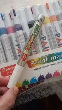 Marcador mágico de color blanco de un solo cabezal marca graso disco óptico vidrio cerámica plástico marcador logstics rotulador
