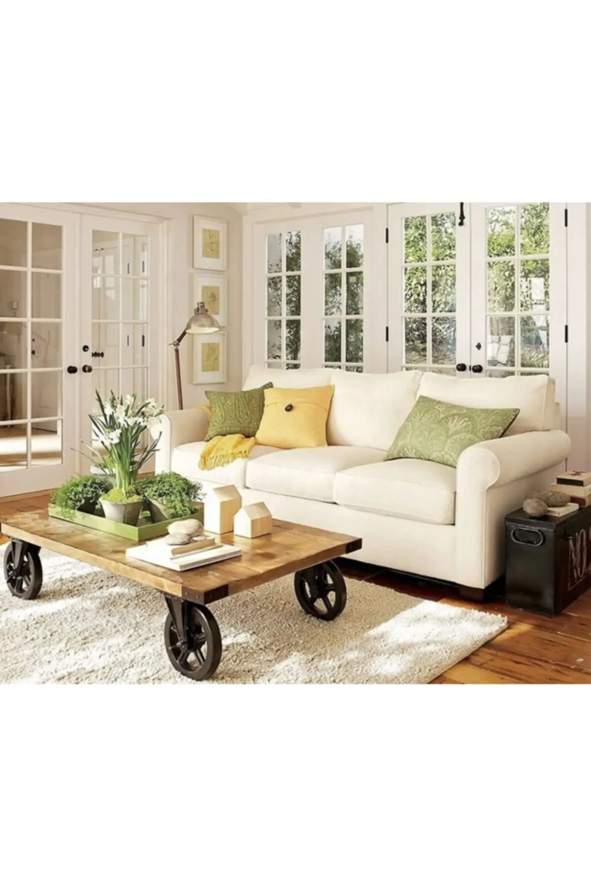 

A plus Homedit wheel coffee table wood design