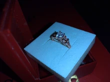 Vienkim 1PC cristal popular plateado mujeres de anillos de compromiso de circón cúbico elegante blanco rosa de oro anillo tamaño 6 7 8 9