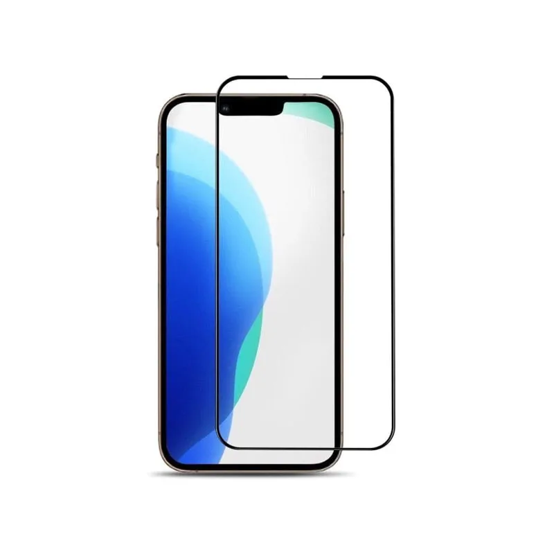3 PCs Protective glass for iPhone 13 12 11 pro Max mini x xs XR 7 8 plus 5 5S se 2016 2020 9D full screen black
