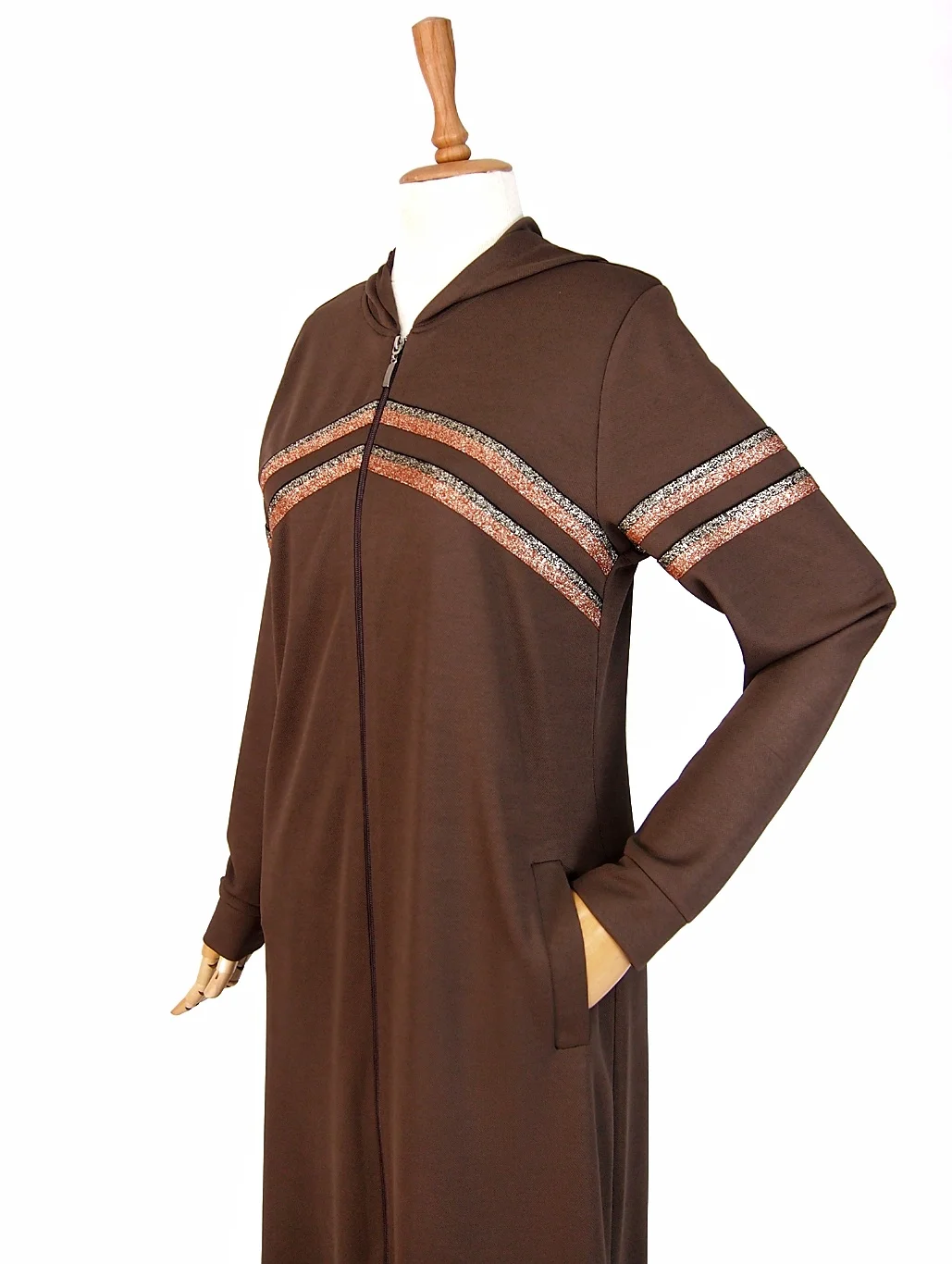 Muslim Abaya Tracksuit Sport Long Dress Women Eid Kaftan Islamic Clothing Hoddies Abayas with Pockets Caftan Robe Femme Reis