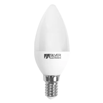 

LED candle light bulb Silver Electronics Eco E14 5W 3000K A + (warm light)