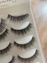 Fake Eyelashes Makeup Daily Natural Thick HBZGTLAD 5-Pairs Handmade 3D