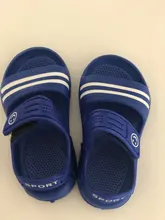 Zapatos informales de Punta cerrada para niños, sandalias de playa planas, 1 par