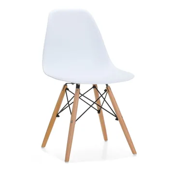 

Chair TOWER PP, wood, white polypropylene