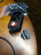 IEC320 C14 eléctrico CA zócalo 3 pin rojo LED 250V interruptor basculante 10A fusible mujer entrada macho conector de clavija 2 enchufe con pines de montaje