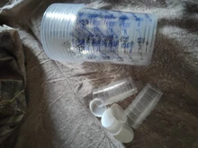 Tazas mezcladoras de pintura de plástico, 600ml, taza calibrada para mezcla precisa de pintura y líquidos, 10 Uds.