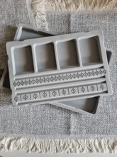 Tablero de cuentas aterciopeladas para fabricación de joyas, bandeja organizadora de Diseño Artesanal, accesorios de herramienta de medición, color gris