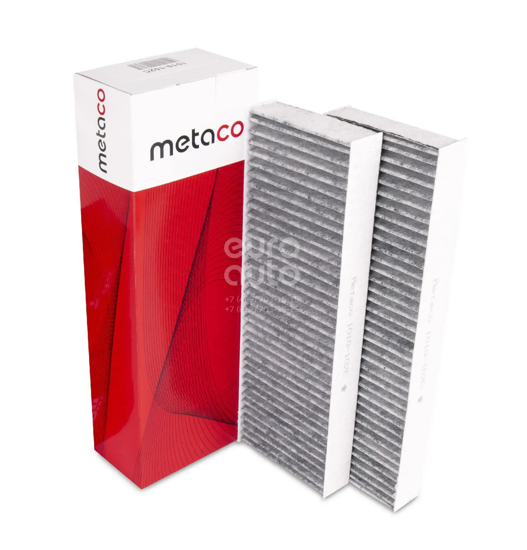 Metaco Фильтр салона 1010-102C 2ШТ. УГОЛЬНЫЙ
