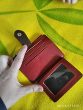 Tarjetero pequeño de cuero delgado con bolsillo para monedas para hombre y mujer, cartera pequeña de moda para tarjetas de identificación, monedero de negocios