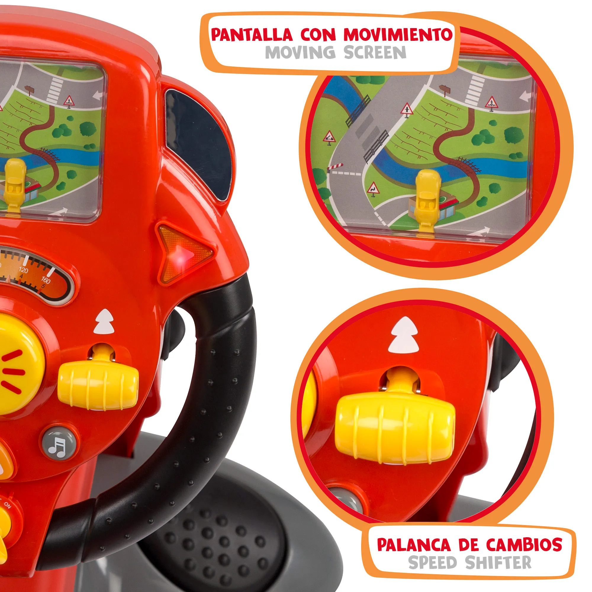 Kids car simulator Motor Town, driving simulator, child toy steering wheel, driving  simulator seat, steering wheel holder, with lights and sounds, for kids +  24 months, toy driving, toy car toy - AliExpress