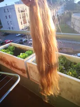 ZZHAIR-extensiones de cabello humano liso de 16 -24, cabello Remy hecho a máquina, 100%, sin clips, 100g/Ud.