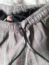 Plaid Pants Trousers Joggers Harajuku Women Streetwear Korean-Style Plus-Size Autumn