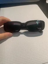 Gafas de sol de estilo Retro para hombre y mujer, anteojos de sol femeninos de estilo Retro para senderismo, elegantes y pequeños, rectangulares, con protección UV 2021, color negro, 400