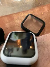 Protector de pantalla de cristal + cubierta para Apple Watch, 44mm, 40mm, 42mm, 38mm, accesorios de parachoques para Apple Watch series 5 4 3 SE 6