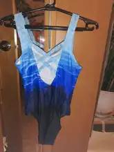 Bañador de una pieza para mujer, traje de baño estampado para playa, Sexy, Monokini con Push-Up y espalda cruzada, ropa de verano