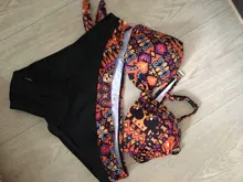 Sexy Swimsuit Bikini-Set Bandeau Push-Up Plus-Size Beach Women Europe Female S--Xxl