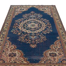 Темно-синий ковер, Naturel гостиная ковер, коричневый и синий ковер килим, Турецкая антикварная мебель 2025