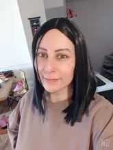 Msholy-Peluca de cabello sintético para mujer, pelo corto recto de 12 pulgadas, color marrón ombré, Natural, de alta temperatura, para fiesta diaria