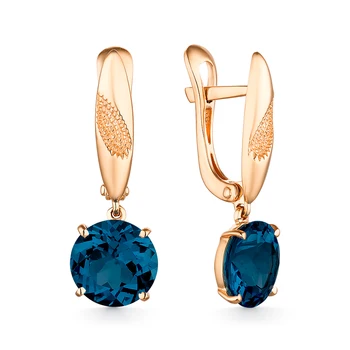 

Sunlight gold ruby earrings