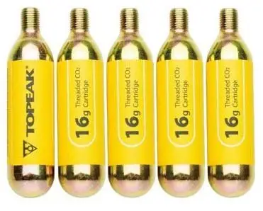 баллон TOPEAK TCOT-5 со сжатым газом CO2 16г компл. из 5-х шт | Спорт и развлечения
