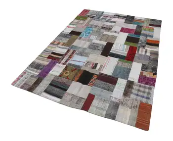 

170x239 Cm Multicolor Handmade Rugs Patchwork Rug-6x8 Ft
