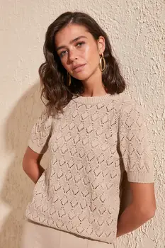 

Trendyol Cellular Knitwear Sweater TWOSS20KZ0048