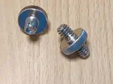 Adaptador de rosca macho de 1/4 a macho de 1/4, tornillo doble macho de 1/4 pulgadas, compatible con trípode, accesorios de cámara Mayitr