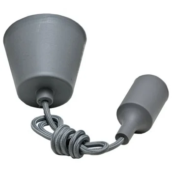 

Cord with E27 cartridge, gray, 1 m, ceiling mount PNL.E27/1 Grey