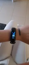 Reloj inteligente deportivo unisex, con monitor de ritmo cardíaco y presión sanguínea, SMS, recordatorios, conexión Bluetooth y resistente al agua