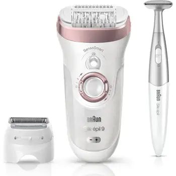 

Braun Silk-épil 9 9890 SensoSmart Epilator Rose Gold - Wireless Wet & Dry Epilator with 7 Extensions / Epilation